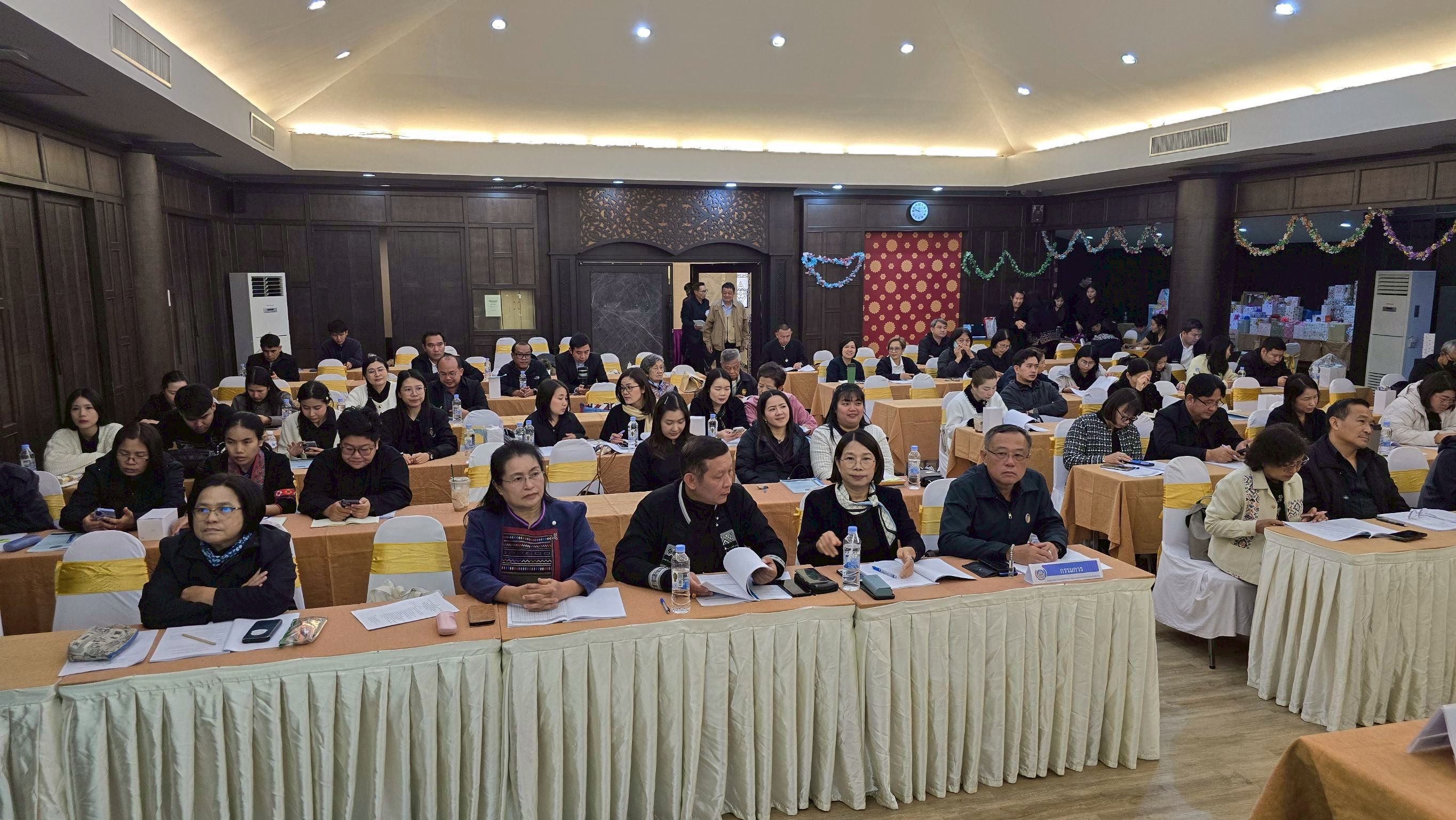 พช.แม่ลาว>>>ร่วมประชุมใหญ่สามัญประจำปี 2568 กองทุนสวัสดิการออมทรัพย์ข้าราชการพัฒนาชุมชนจังหวัดเชียงราย