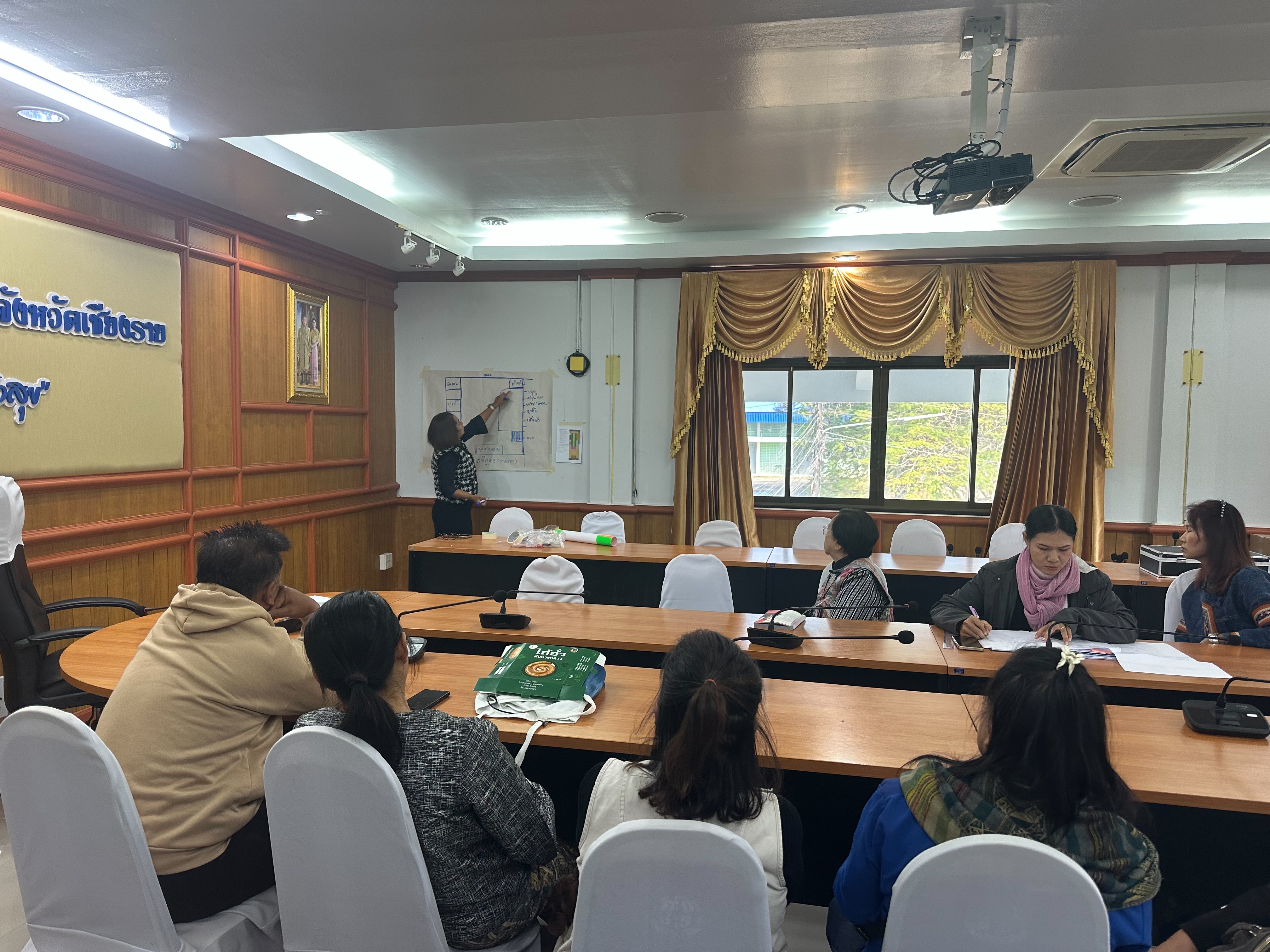 พช.แม่ลาว>>>ประชุมเตรียมความพร้อม จัดนิทรรศการ และจำหน่ายสินค้า OTOP อำเภอแม่ลาว ในงานพ่อขุนเม็งรายมหาราช จังหวัดเชียงราย ประจำปี 2569