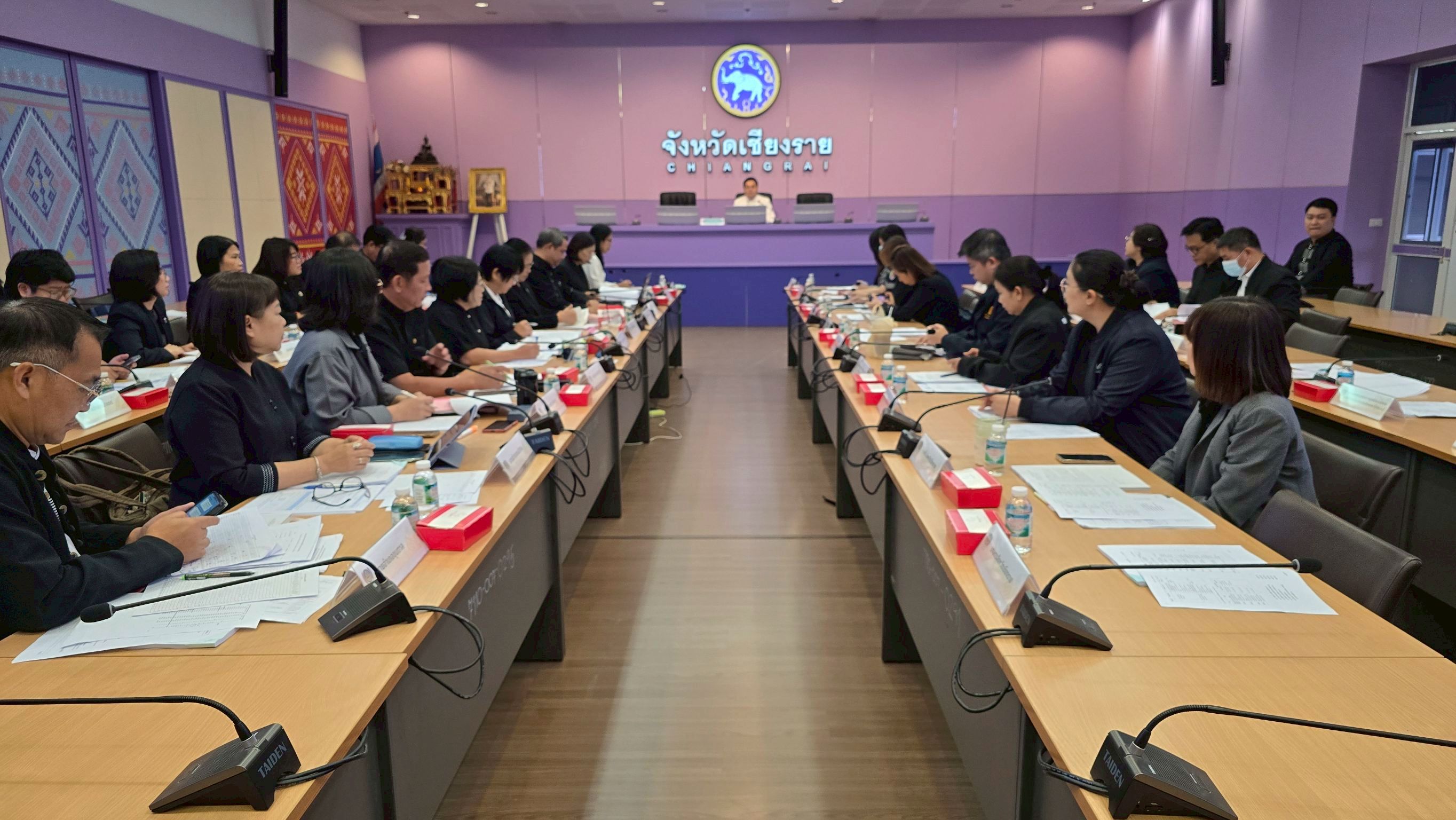 พช.แม่ลาว>>>ร่วมประชุมคณะทำงานบริหารการจัดเก็บข้อมูลความจำเป็นพื้นฐาน (จปฐ) ประจำปี 2569 ระดับจังหวัด