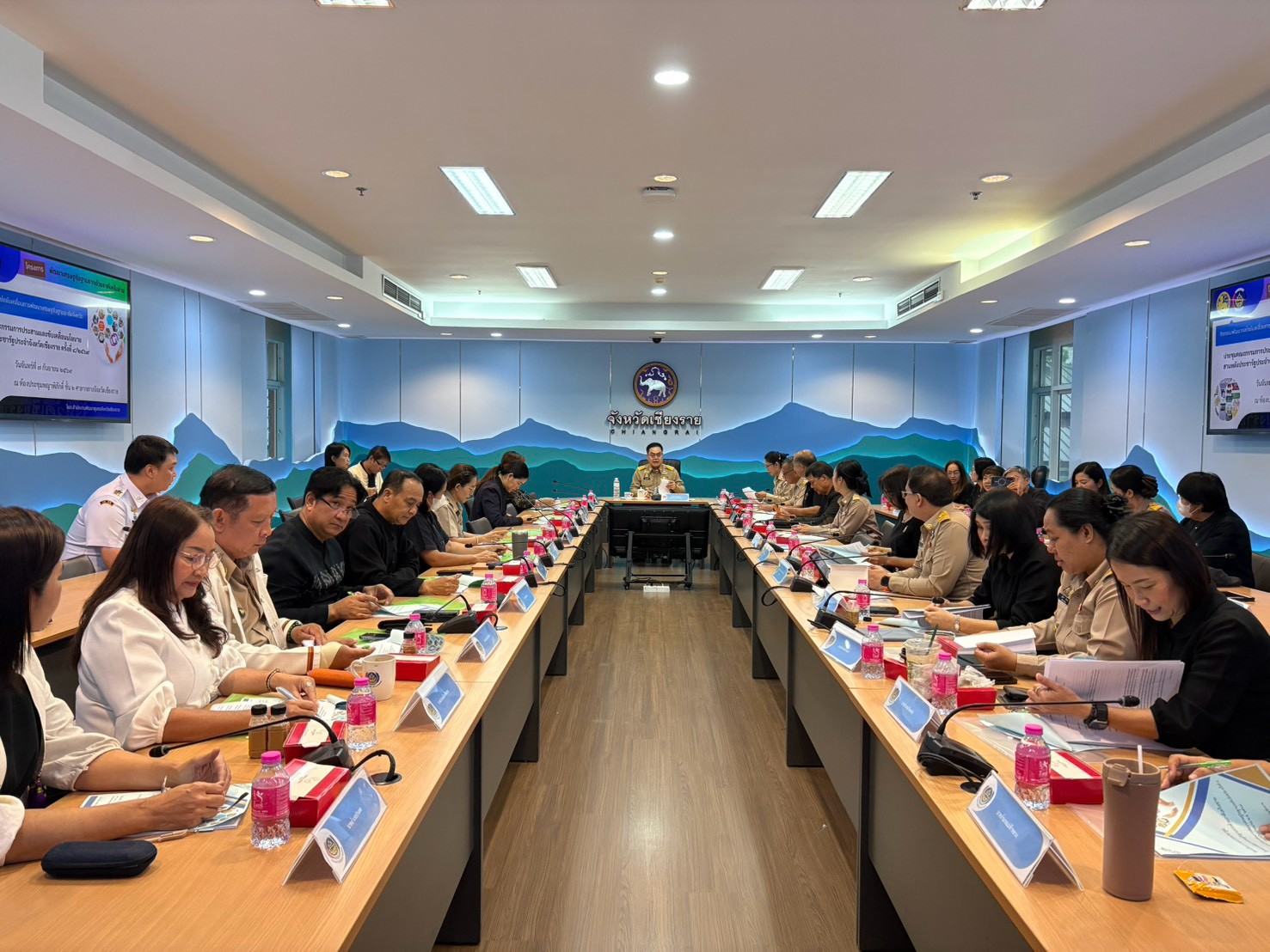 พช.แม่ลาว>>>ร่วมประชุมคณะกรรมการขับเคลื่อนการพัฒนาเศรษฐกิจฐานรากและประชารัฐจังหวัดเชียงราย ครั้งที่ 4/2569